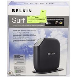 NEW BELKIN SURF N300 WIRELESS ROUTER