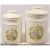 Image 1 : SET OF CERAMIC CANISTERS FEATURED LITTLE
