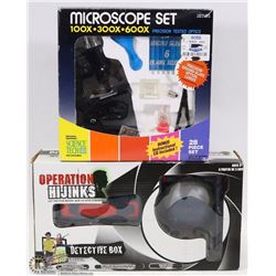 FLAT WITH SCIENCE TECH MICROSCOPE SET 1993