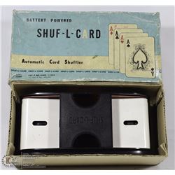 ANTIQUE BATTERY POWERED SHUF-L-CARD