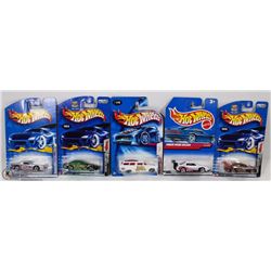 5 COLLECTIBLE UNOPENED HOTWHEELS INCL.  2 DRAGON
