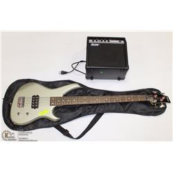 ROCKER MUSIC GREEN BASS GUITAR & AMP