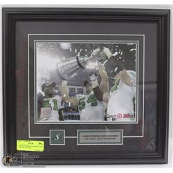 15X16 2007 SASK ROUGHRIDER GREY CUP WIN  PICTURE