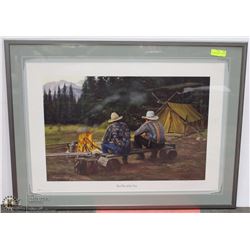 30X41 DUCKS UNLMTD SIGNED/#ED COWBOY PICTURE