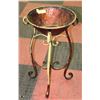 Image 1 : ASIAN COPPER BOWL WITH STAND