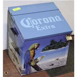 BLUE METAL CORONA BEER COOLER WITH
