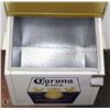 Image 2 : YELLOW METAL CORONA BEER COOLER WITH