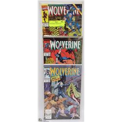 3 WOLVERINE COMICS #4,5,42