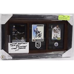 WAYNE GRETZKY "AUTOPEN" SIGNATURE CARD FRAMED