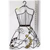 Image 1 : ART DECO WROUGHT IRON & COLORED GLASS DRESS