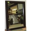 Image 1 : LARGE WOOD FRAMED MIRROR (34.5"L X 42"H)