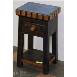 ASIAN SIDE TABLE 26"X12"X15"