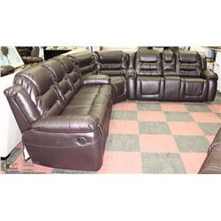 NEW CARL DELUXE RECLINING CONSOLE SECTIONAL