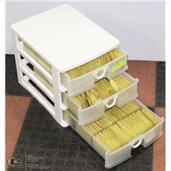 3 DRAWER STORAGE FULL WITH ANCHOR & DMC