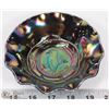 Image 1 : AMETHYST CARNIVAL GLASS KOOKABURRA DISH