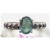 Image 1 : 14K WHITE GOLD COLOUR CHANGE ALEXANDRITE RING