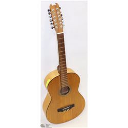 12 STRING KAMOURASKA  ETUDE ACOUSTIC GUITAR