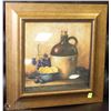 Image 1 : VINTAGE WINE JUG FRAMED PICTURE