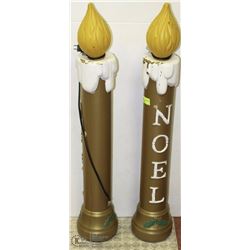 PAIR OF VINTAGE LIGHT UP CANDLES
