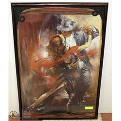 24"X36" SPANISH DANCING PICTURE FRAMED