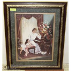 FRAMED "MOTHER & DAUGHTER" PRINT