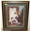 Image 1 : FRAMED "MOTHER & DAUGHTER" PRINT