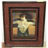 Image 1 : 18"X22" DANCING WOMAN PICTURE FRAMED