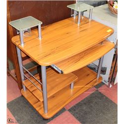 COMPUTER DESK WITH SHELF