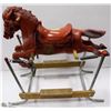 Image 1 : VINTAGE RIDING ROCKING HORSE
