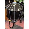 Image 1 : 28" FIRE PIT AND CHARCOAL BRIQUET BBQ ON WHEELS