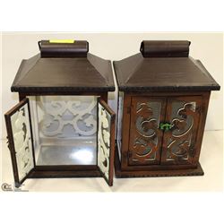 2 LARGE ASIAN PATIO LANTERNS