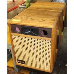 PAIR OF LEGEND MUSICAL INSTRUMENTS HARDWOOD DOVE