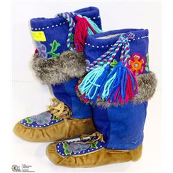 PAIR OF HANDMADE MUKLUKS