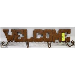 SOLID STEEL WELCOME COAT RACK