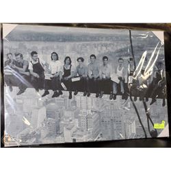 CELEBRITY REMAKE OF ICONIC 1932 NEW YORK PHOTO