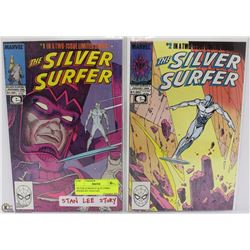 SILVER SURFER #1 & #2 COMIC BOOKS BY STAN LEE