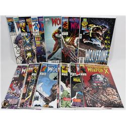 COLLECTION OF WOLVERINE COMICS INCL MCP #72
