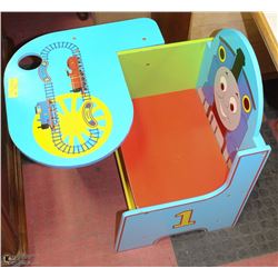 CUSTOM THOMAS THE TRAIN STUDENT DESK W/ CUP HOLDER