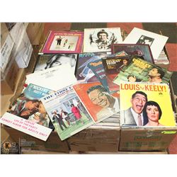 PALLET WITH 6 BOXES OF ASSORTED RECORDS