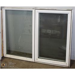 52"XLONG X39" H WINDOW WITH DUAL CRANK AND 2'X4'