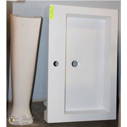 SHOWHOME RECTANGULAR PEDESTAL SINK , CAN BE