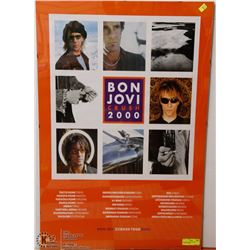 BON JOVI CRUSH TOUR 2000 FRAMED POSTER