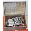 Image 1 : STEEL BOX W/TOOLS BRUSHES/LIGHTS