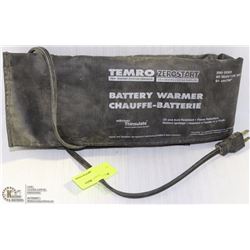 TEMRO ZEROSTART BATTERY WARMER W/ THINSULATE