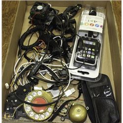 FLAT WITH IPHONE ACCESSORIES AND OLD DIAL