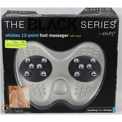 SHIATSU 12 POINT FOOT MESSAGER W/HEAT BLACK SERIES