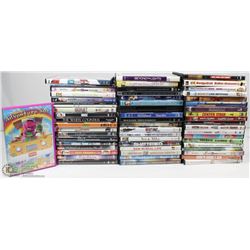 BOX WITH ABOUT 60 DVD'S INCL BORAT, BREAKING BAD