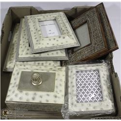 TRAY OF WHITE IVORY 7PCS VANITY DECOR INCL