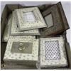 Image 1 : TRAY OF WHITE IVORY 7PCS VANITY DECOR INCL
