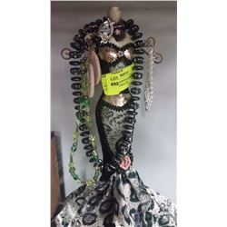 JEWELRY MANNEQUIN FULL OF COSTUME JEWELRY